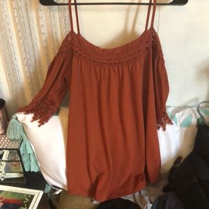 Off the shoulder shirt